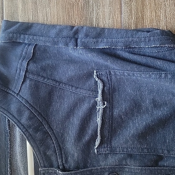 Anthropologie Daily Practice Utility Jumpsuit Blue Tie Waist - Picture 6 of 10